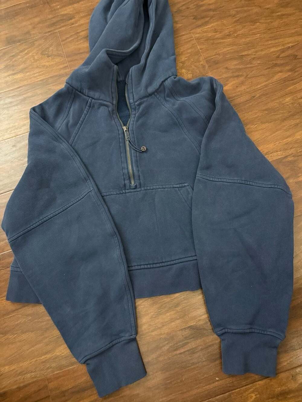 Lululemon Scuba Oversized Half-Zip Hoodie in Navy Blue